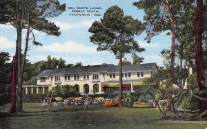 Del Monte Lodge, Pebble Beach, California, Early Postcard, Unused