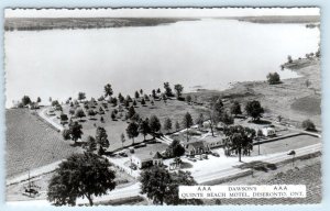 RPPC DESERONTO, Ontario Canada ~ Dawson's QUINTE BEACH MOTEL 1950s Postcard