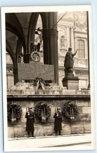 NSDAP Nazi Party Swastika Munich Germany Vintage Real Photo Postcard D09