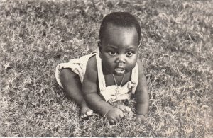 Congo Mbaka Ubangian native toddler photo postcard