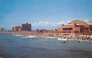 Panoramic View Showing Convention Hall And Beach Front Hotels Atlantic City NJ 