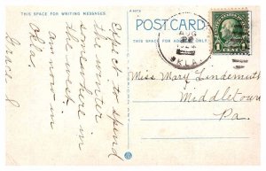 Postcard LIBRARY SCENE Sedalia Missouri MO AT7066