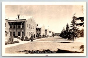 Seattle Washington~Sand Point Naval Air Station Barracks~WWII 1940s RPPC 