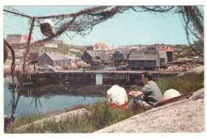 Peggy's Cove, Nova Scotia, Vintage 1968 Chrome Postcard