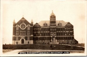 Real Photo Postcard Nazareth Academy in Concordia, Kansas~135949