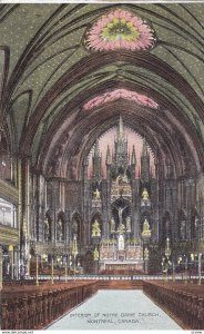 Interior of Notre Dame Church , MONTREAL , Quebec ; 00s-10s