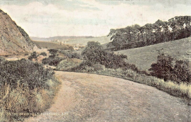 EDINBURGH SCOTLAND UK~ON THE BRAID HILLS~1900s POSTCARD