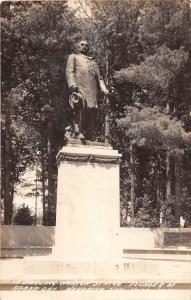 B19/ Nebraska City Ne Real Photo RPPC Postcard Sterling Morton Statue Arbor Day