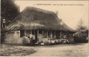 PC JEUNE NOIR BAGA FAISANT L'ECOLE FRENCH GUINEA ETHNIC TYPE (a28736)