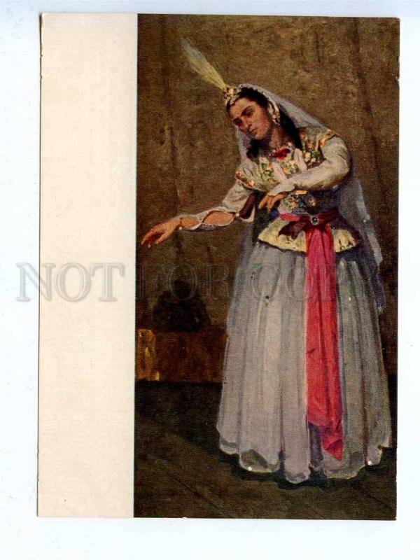 197017 RUSSIA ballerina by Mirza Zadeh old postcard