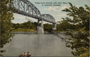 Bridge Across Kentucky Lake Tenn. River Savannah TN Postcard PC325