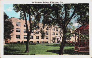 Northwestern College Watertown Wisconsin Vintage Postcard C106