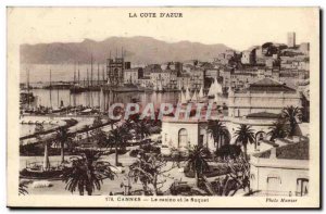 Cote d & # 39Azur - canes - the casino and the Suquet - Old Postcard