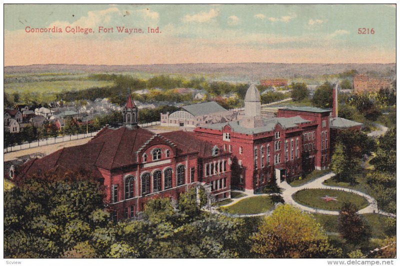 FORT WAYNE, Indiana; Concordia College, PU-1914