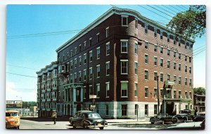 1950s BANGOR MAINE BANGOR HOUSE HOTEL RT 1A ADVERTISING CHROME  POSTCARD P2972