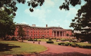 Vintage Postcard College Hall Regis College Weston Massachusetts Maconi Service