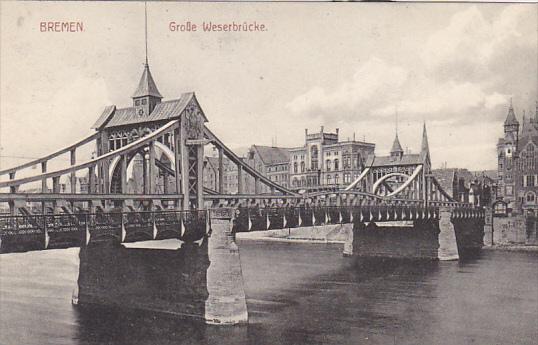 Germany Bremen Grosse Weserbruecke