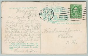 Mount Vernon Virginia~Nellie Custis Room~1910 Postcard