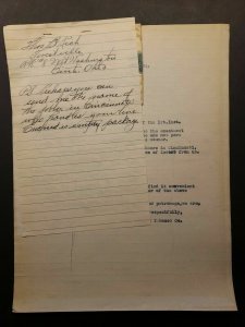 Vintage  Weisert Tobacco Letter to Customers Letter with Empty Sample Bag 1934