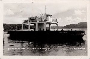 MV Jacob Henkel Ferry Francois Lake BC Scarce Wrathall RPPC Postcard H25 *as is