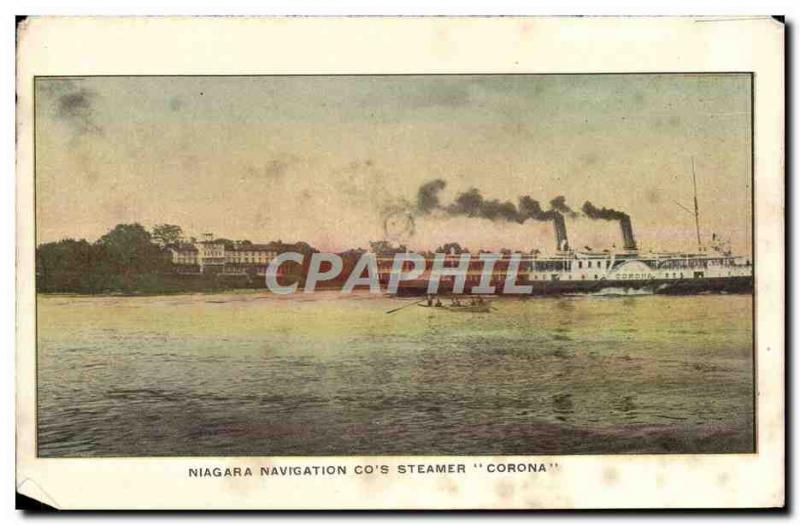 Postcard Old Niagara Navigation Co & # 39s Steamer Corona