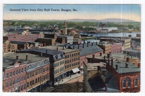 Bangor, Me., General View from City Hall Tower