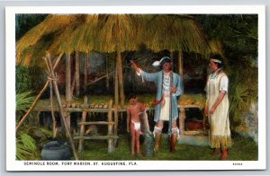 Native Americana~St Augustine Florida~Seminole Room @ Fort Marion~Vintage PC