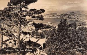 Wellington City New Zealand From Kelburn Real Photo Antique Postcard K17183 