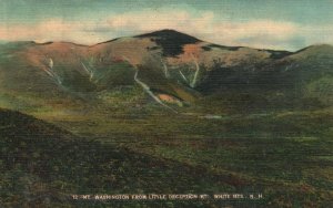 Vintage Postcard 1944 Mount Washington From Little Deception White Mountains NH