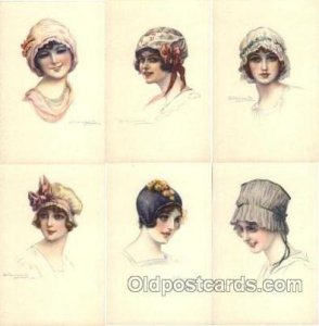 Artist Bompard set of 6 series 914 Unused Mint Condition