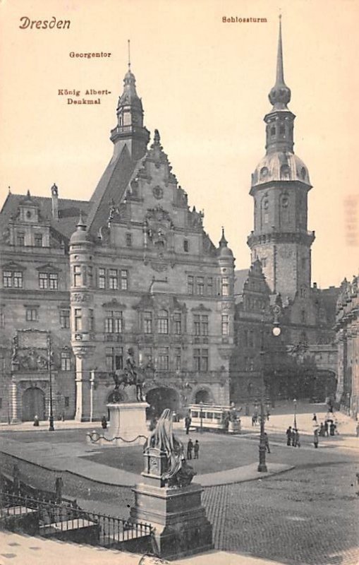 Georgentaor Schlossturm Dresden Germany Unused 