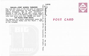 Dallas-Fort Worth Texas Super Highway 30 Mile Turnpike c1958
