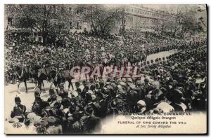 Old Postcard Funerals HM Edward VII Some foreign delegates