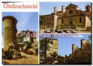 Postcard Modern Church Chateaurenard Old Castle