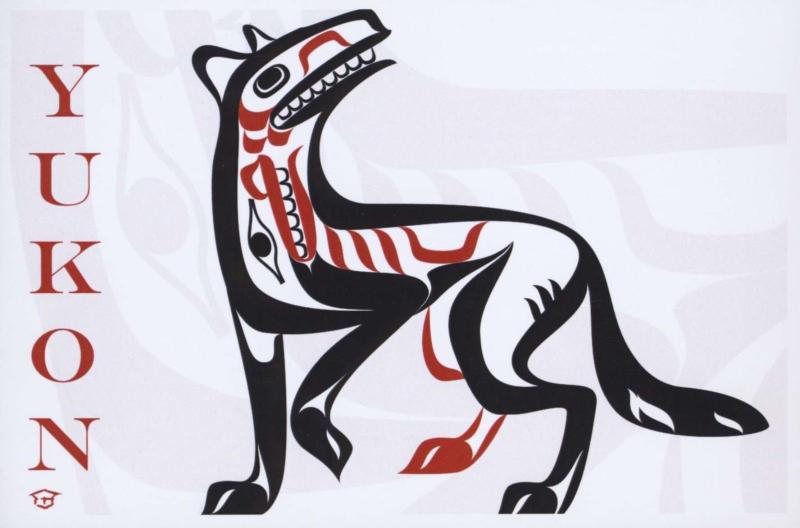 Yukon YT Indigenous First Nations Peoples Art Artwork Animal Unused Postcard D31