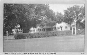 1940s Deluxe Auto Court Highway 275 Neligh Nebraska roadside Wayne 10692