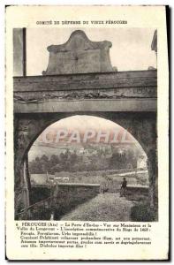 Old Postcard Perouges La Porte d & # 39En Netherlands