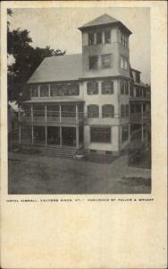 Saxtons River VT Hotel Kimball c1905 Postcard