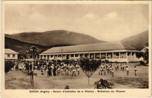 PC CPA ANGOLA / PORTUGAL, GANDA, MAISON D'HABITATION, Vintage Postcard (b21647)