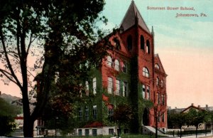 Johnstown PA Pennsylvania Somerset Street School Postcard