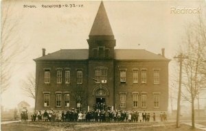 OH, Rockford, Ohio, School, RPPC