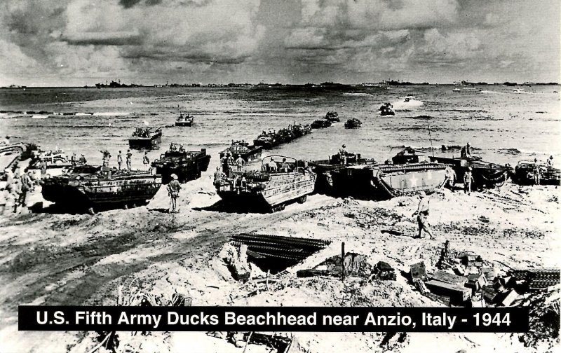 Italy - Anzio, 1944. US 5th Army Ducks Beachhead