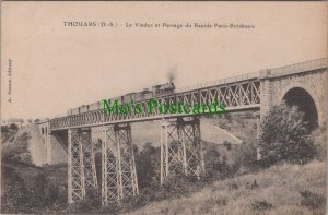 France Postcard - Thouars, Le Viaduc Et Passage Du Rapide Paris-Bordeaux  DC2629