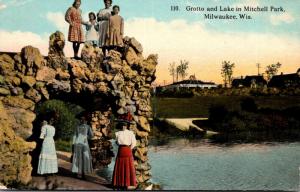 Wisconsin Milwaukee Mitchell Park Grotto and Lake 1913