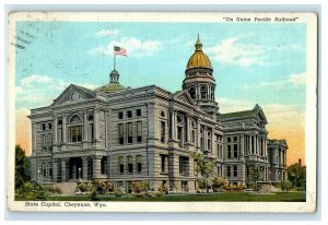 1938 State Capitol Building View Cheyenne Wyoming WY Posted Vintage Postcard 
