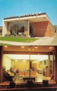 PONTIAC, MI Michigan OFFICE~REALTOR WARD E PARTRIDGE c1950s Advertising Postcard