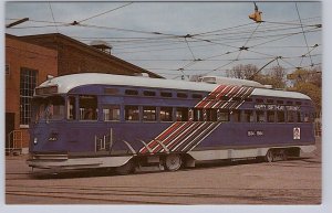 TTC PCC Streetcar, Toronto's 150th Birthday, 1984, Vintage Chrome Postcard