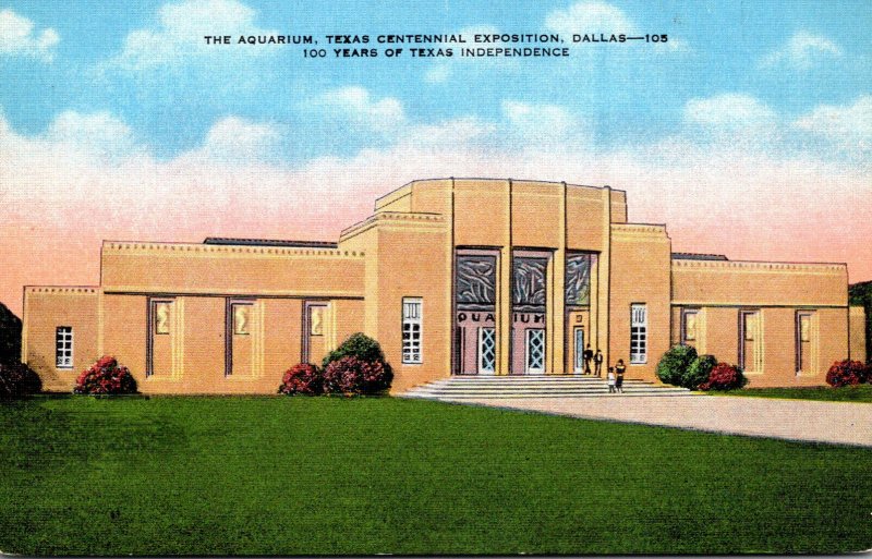 Texas Dallas The Aquarium Texas Centennial Exposition