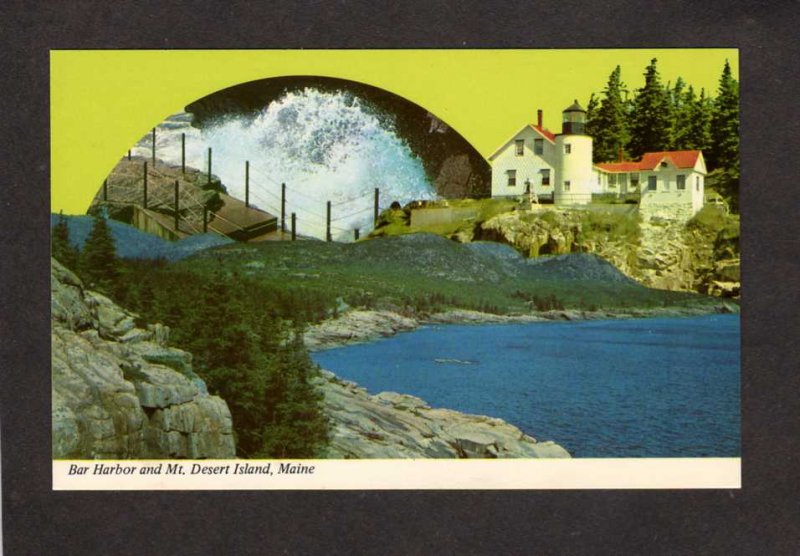 ME Bar Harbor Mt Desert Island Greetings Acadia National Park Maine Postcard