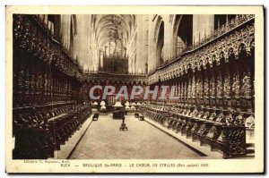 Old Postcard Auch The Basilica of St. Mary Choir Stalls